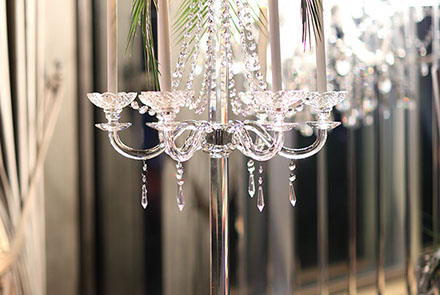 Süsleme şamdan masa düğün