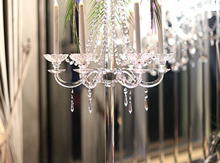 Süsleme şamdan masa düğün